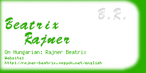 beatrix rajner business card
